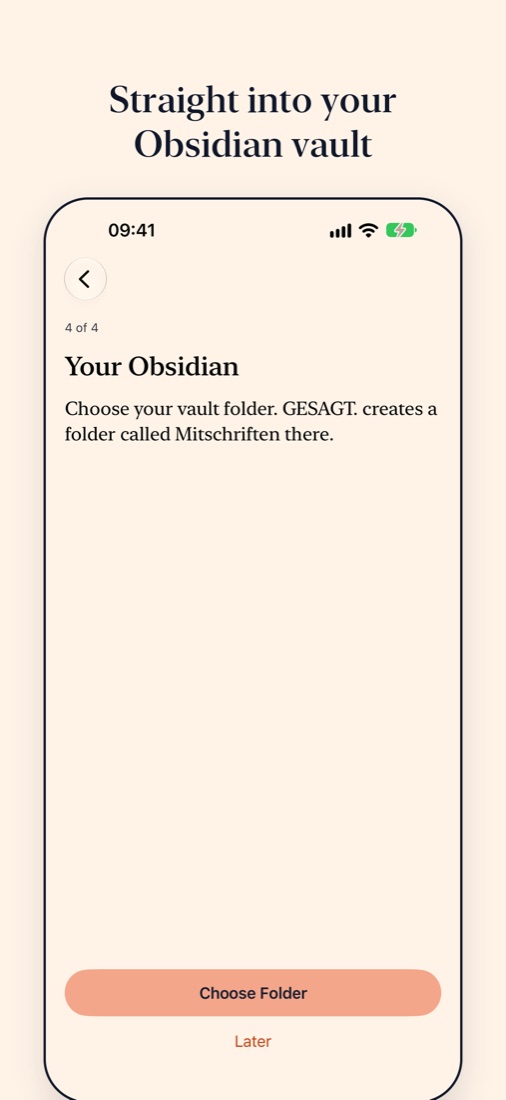 Choosing the Obsidian vault